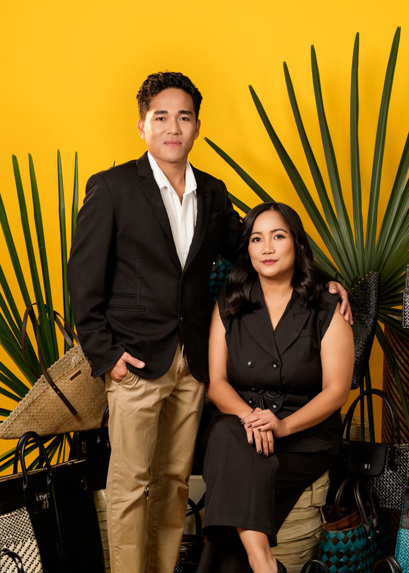 Precious and Jeff Cayaon, founders of OLLY+FELY